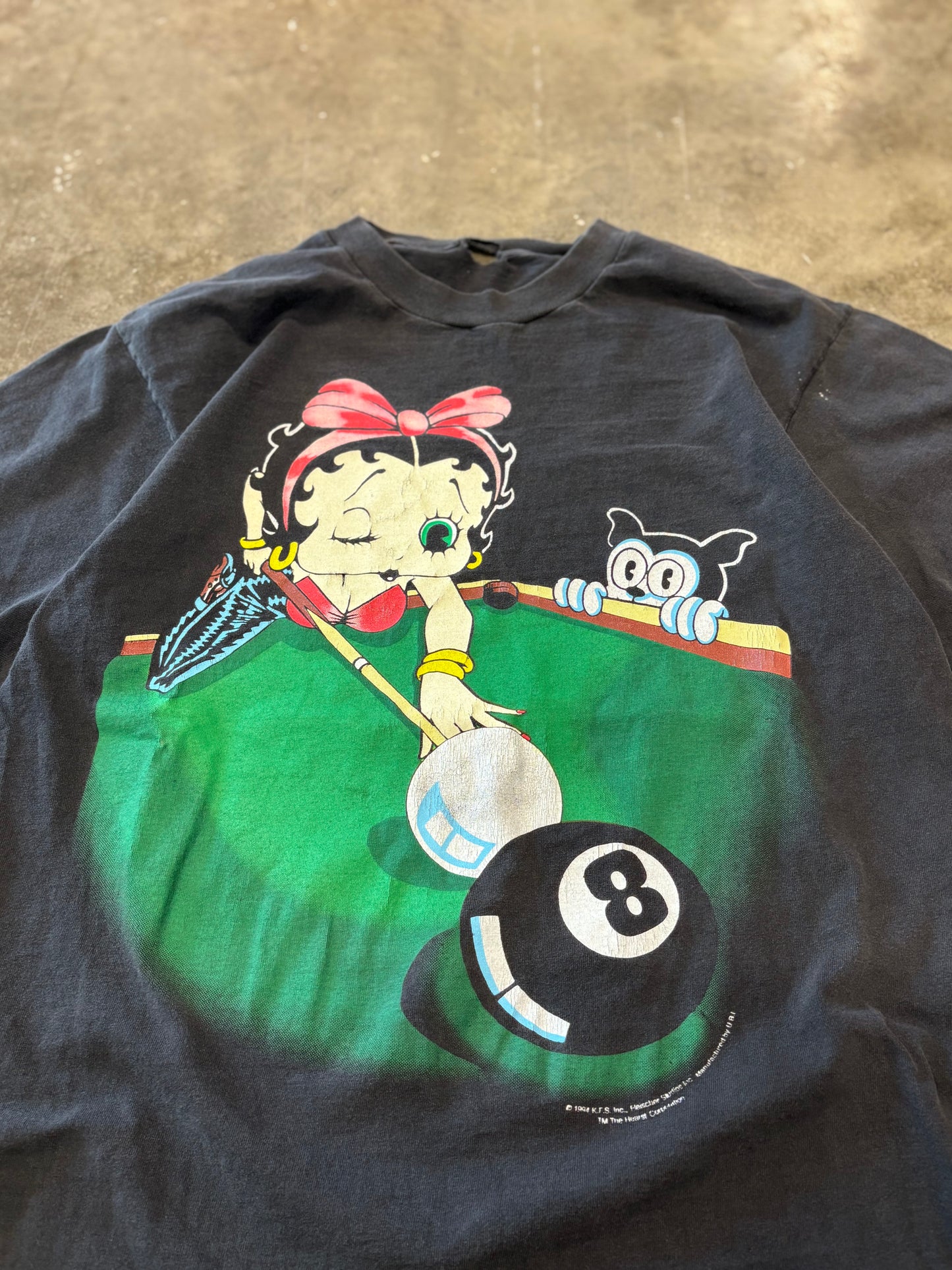 Vintage Betty Boop Pool shirt size large
