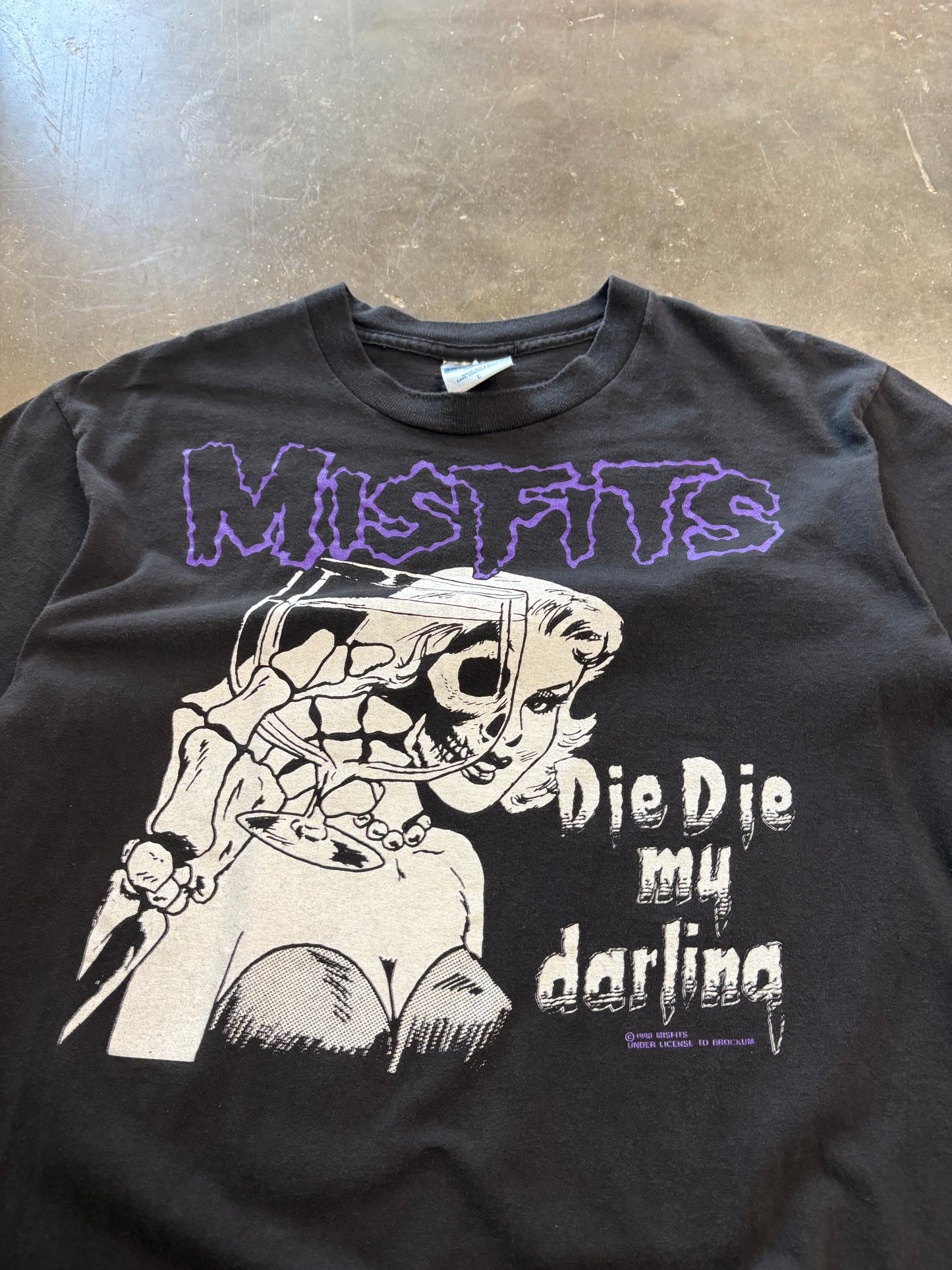 Vintage 1990 Misfits shirt size large