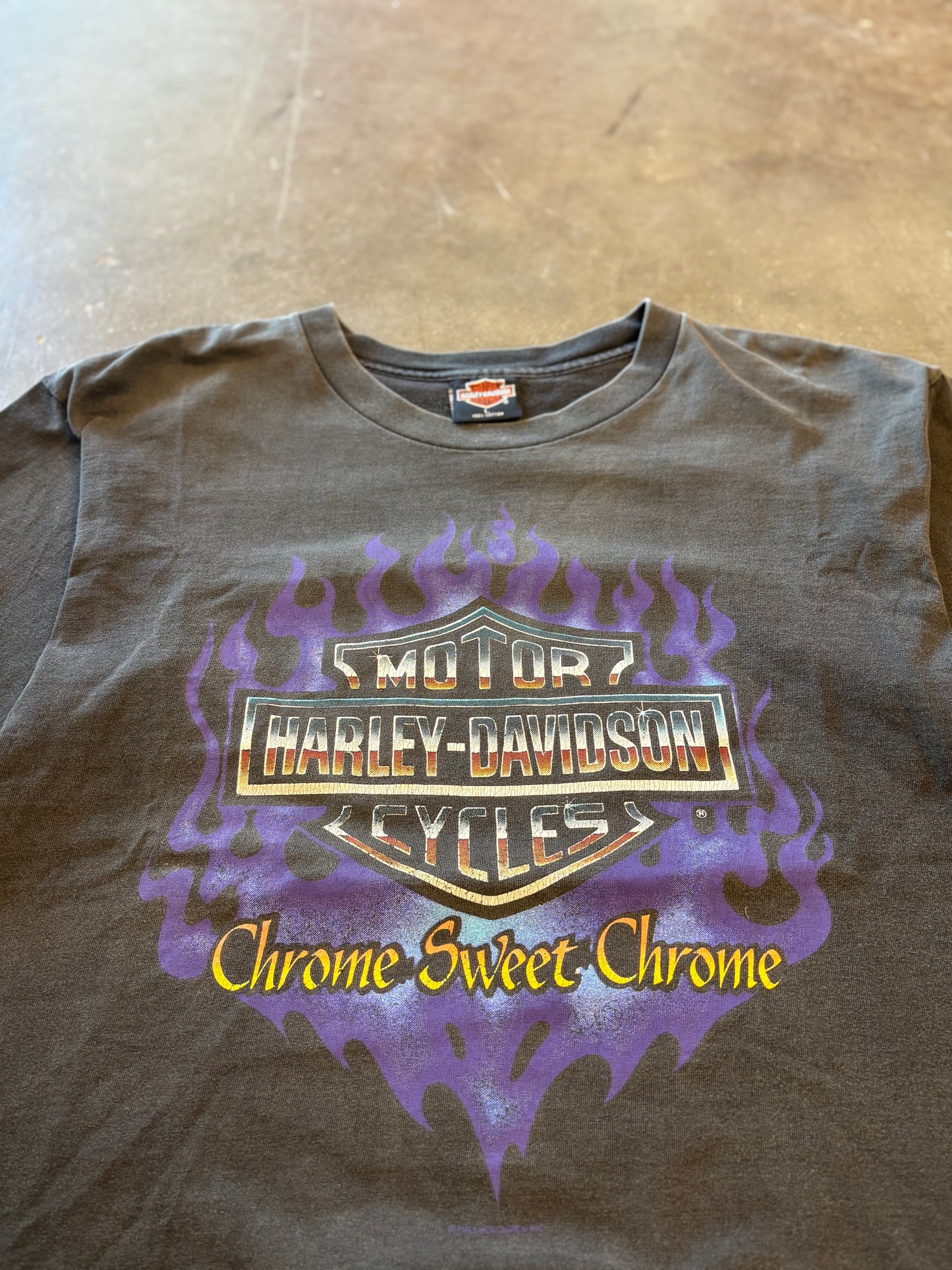 Vintage Chrome sweet chrome Harley Davidson size large
