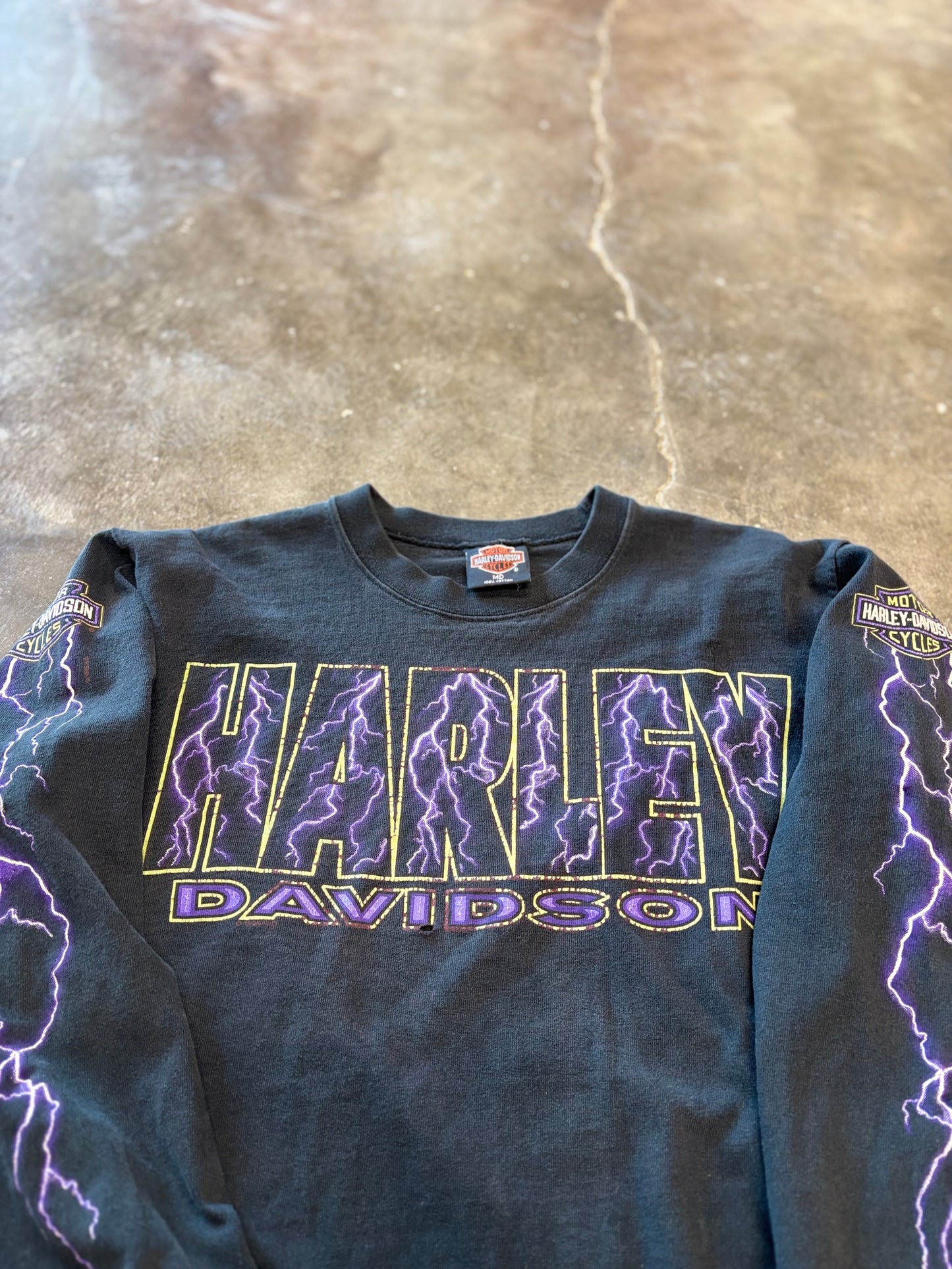Vintage Harley Lightning long sleeve shirt size medium