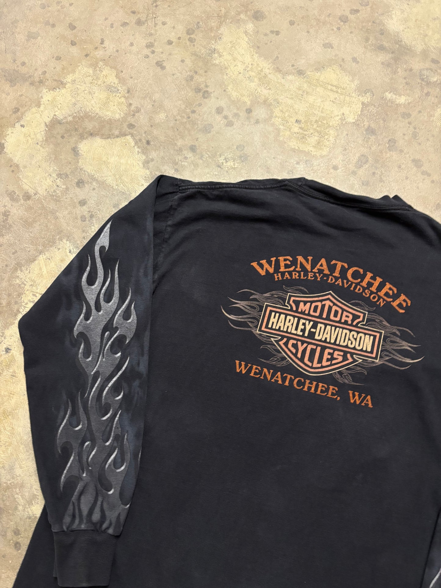 Vintage Harley Davidson Iron Flame longsleeve shirt size large