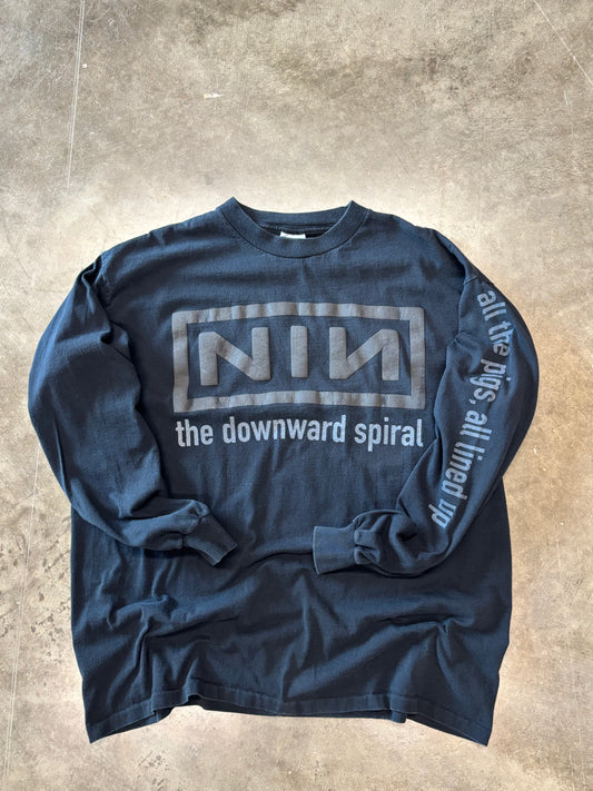 Vintage Nine Inch Nails Downward spiral long sleeve size xxl