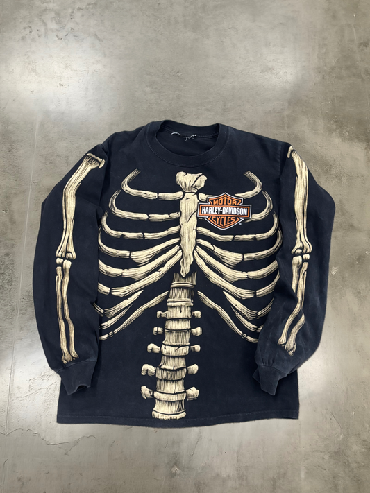 Harley Davidson Skeleton long sleeve size medium