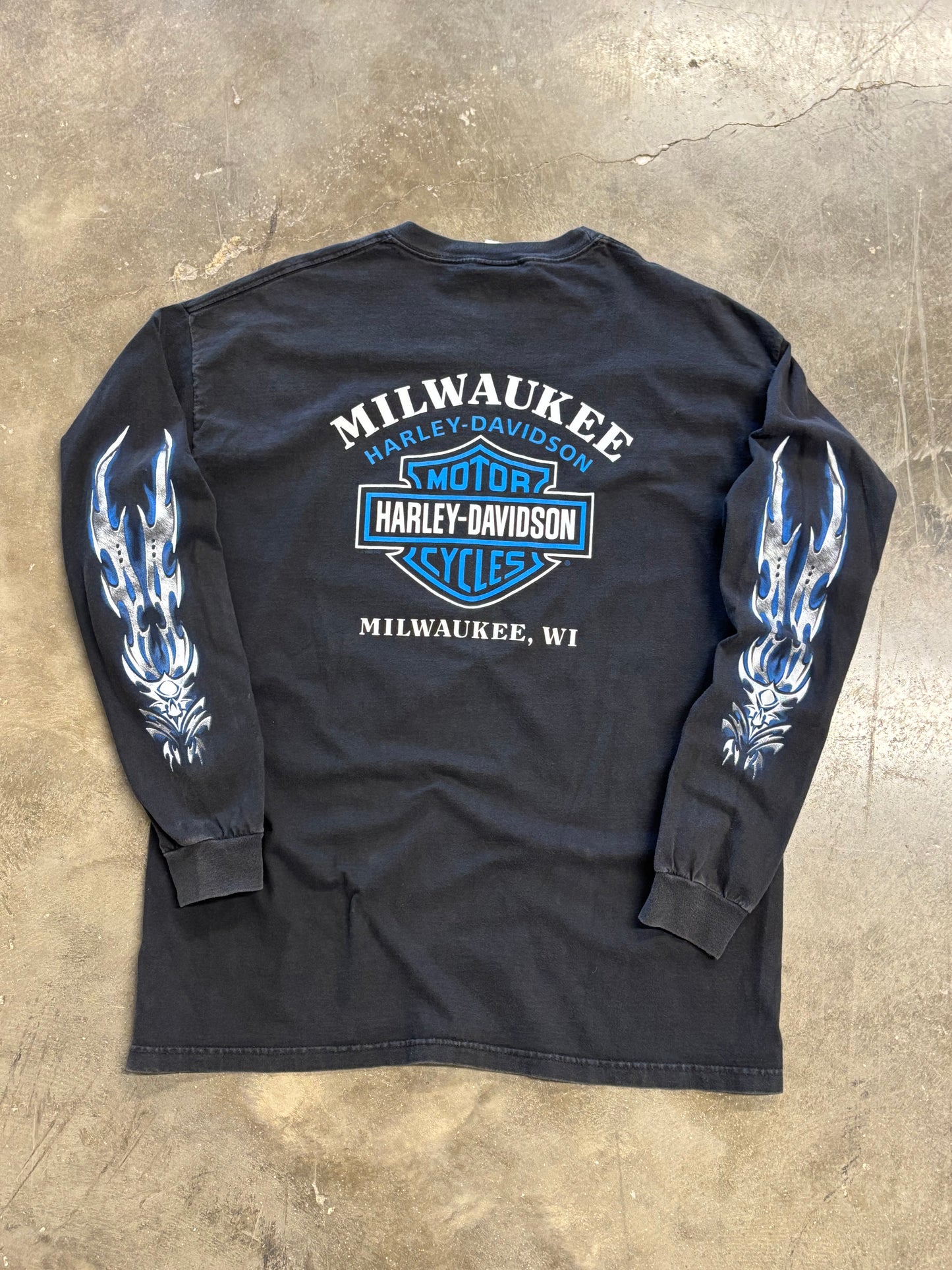 Vintage Harley Davidson blade long sleeve size extra large