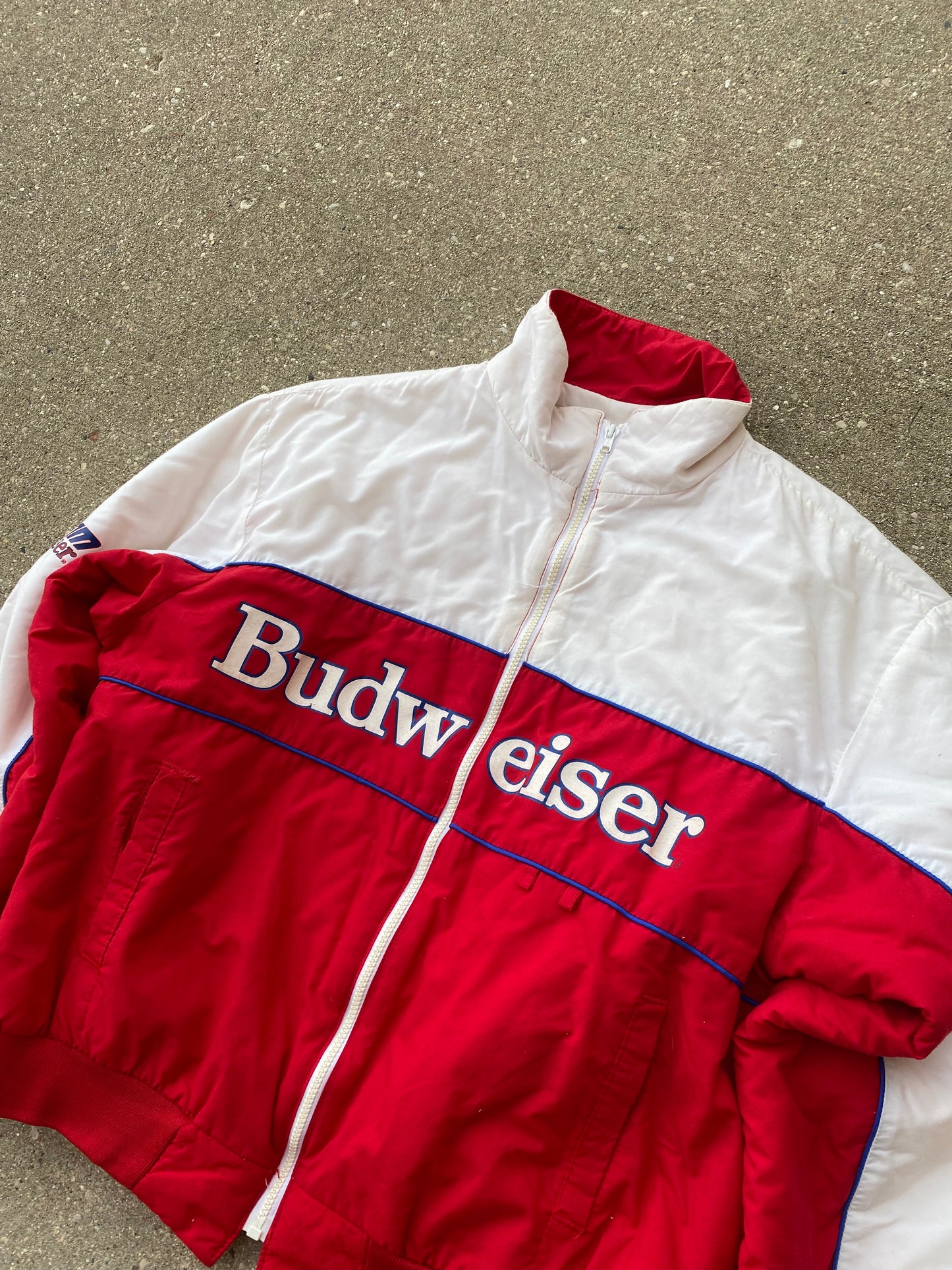 Vintage Team Budweiser Jacket Size Large