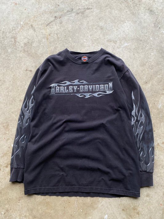 Harley Davidson Chrome Flame Long sleeve size large