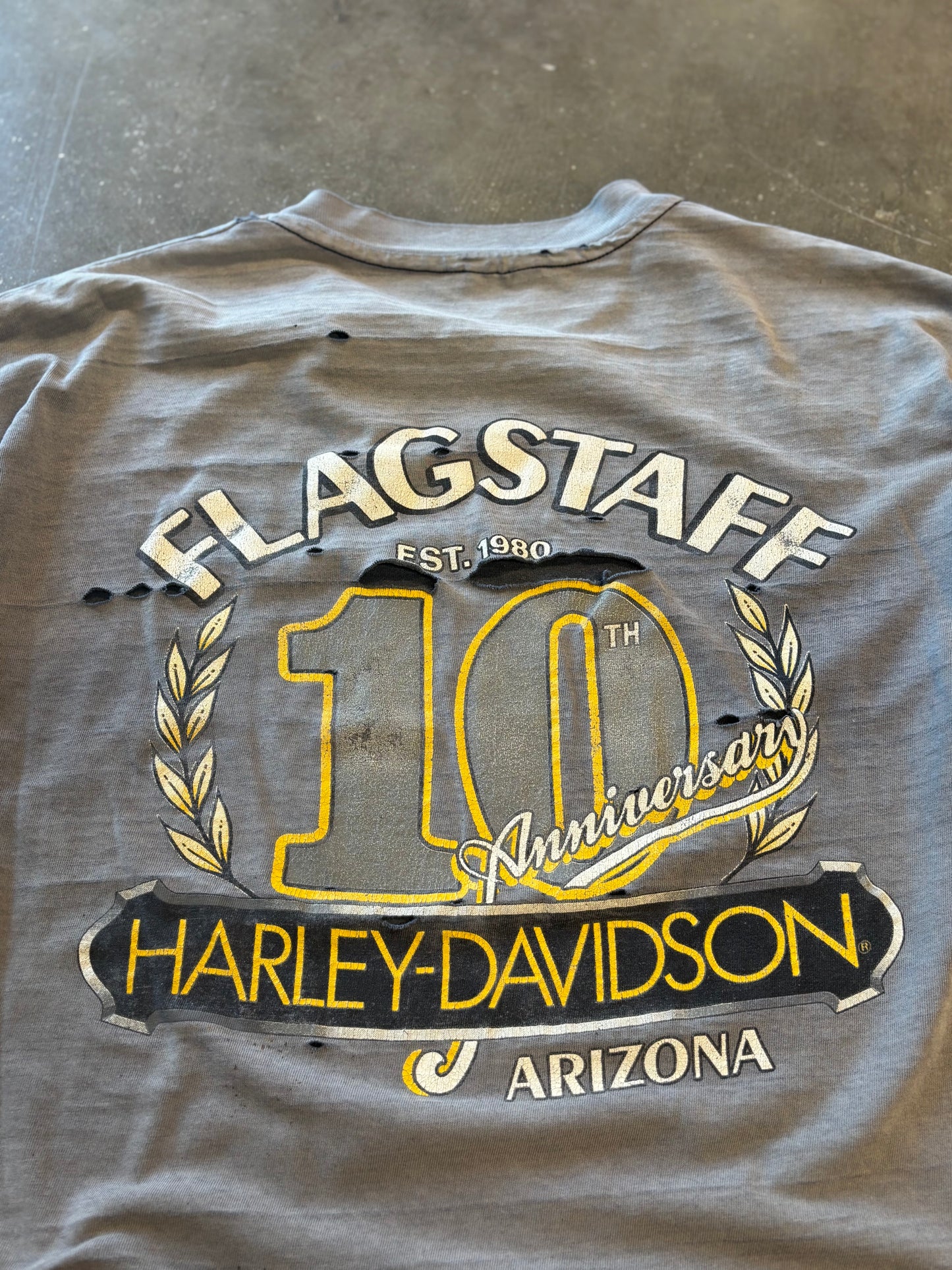 Vintage Harley Davidson Faded Used up shirt size XL