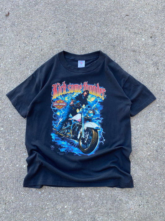 Vintage Harley Davidson Kick some thunder shirt size medium