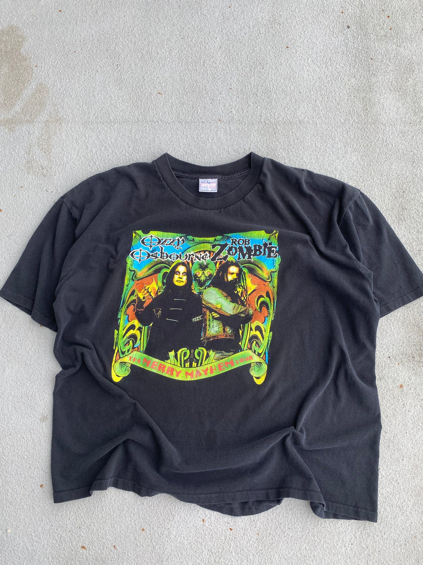 Vintage Ozzy and Rob Zombie Shirt Size XXL