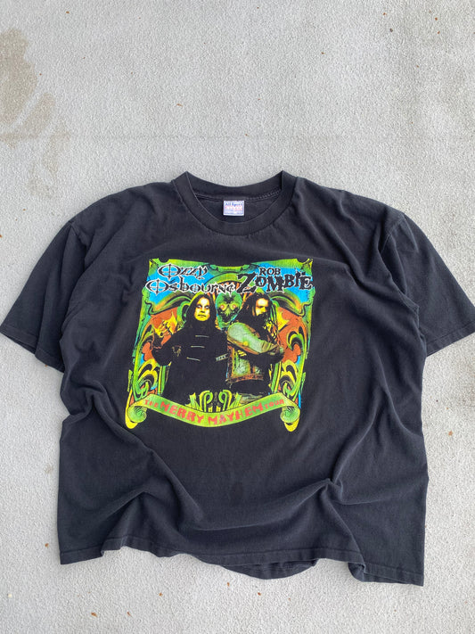 Vintage Ozzy and Rob Zombie Shirt Size XXL