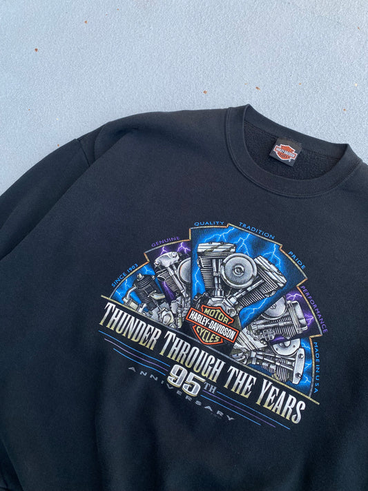 Vintage Harley lightning shovel-head Sweatshirt size 3xl