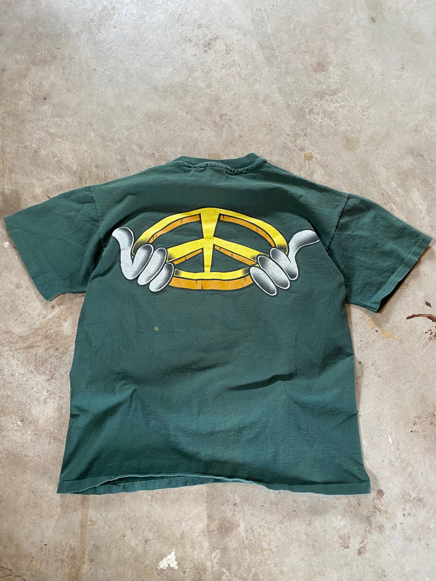 Vintage Looney Tunes Earth Tone Peace Shirt Size large