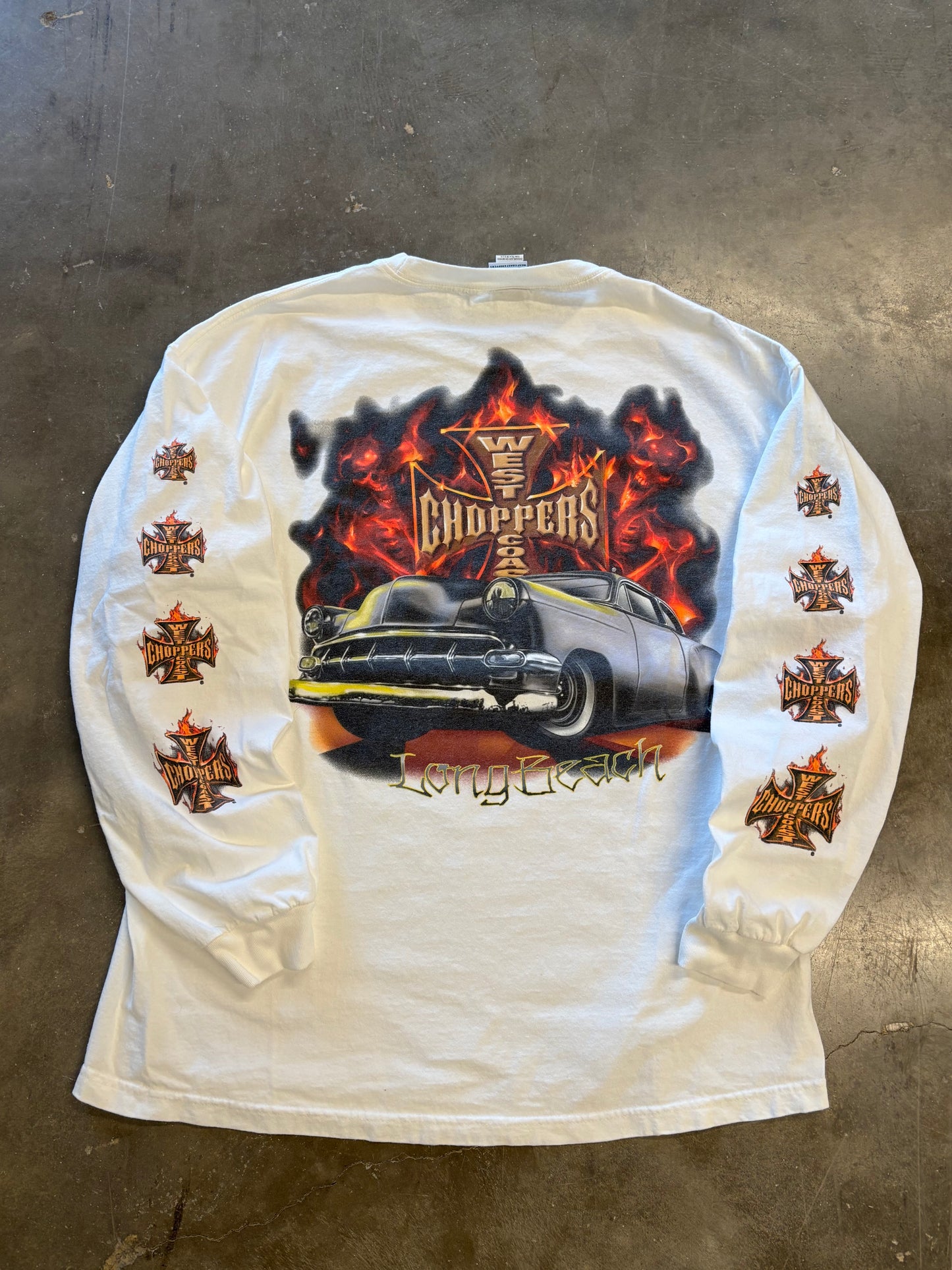 Vintage West Coast Choppers car long sleeve size xxl