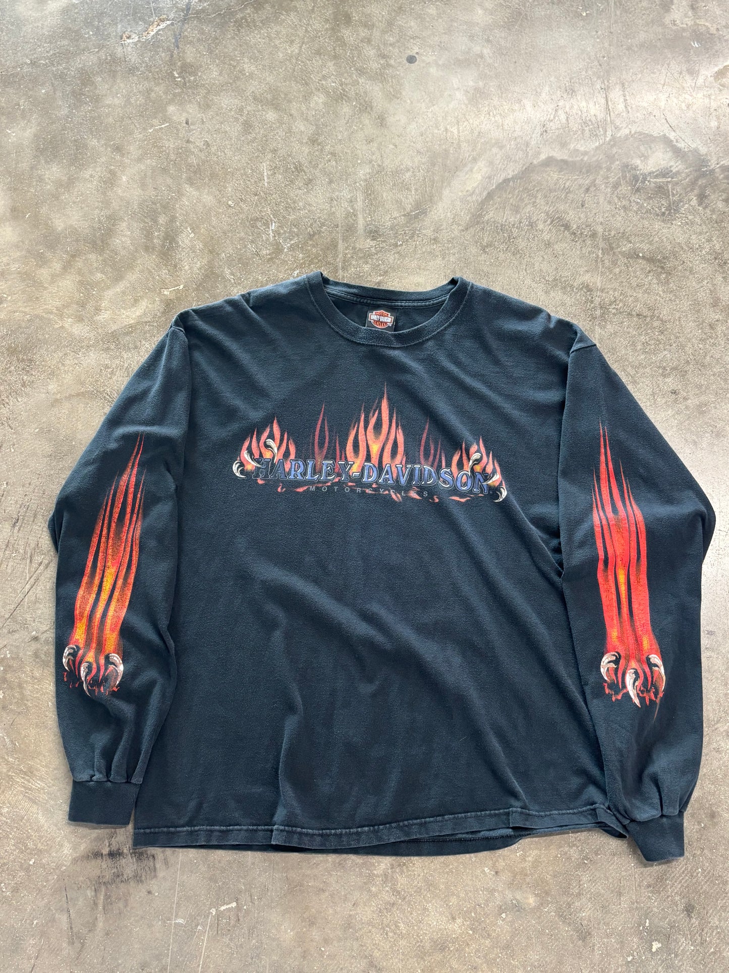 Vintage Harley Davidson Claws long sleeve size extra large