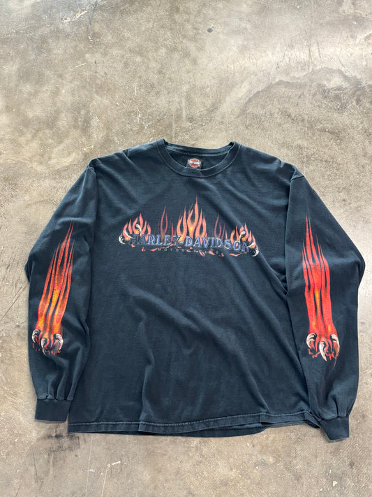 Vintage Harley Davidson Claws long sleeve size extra large