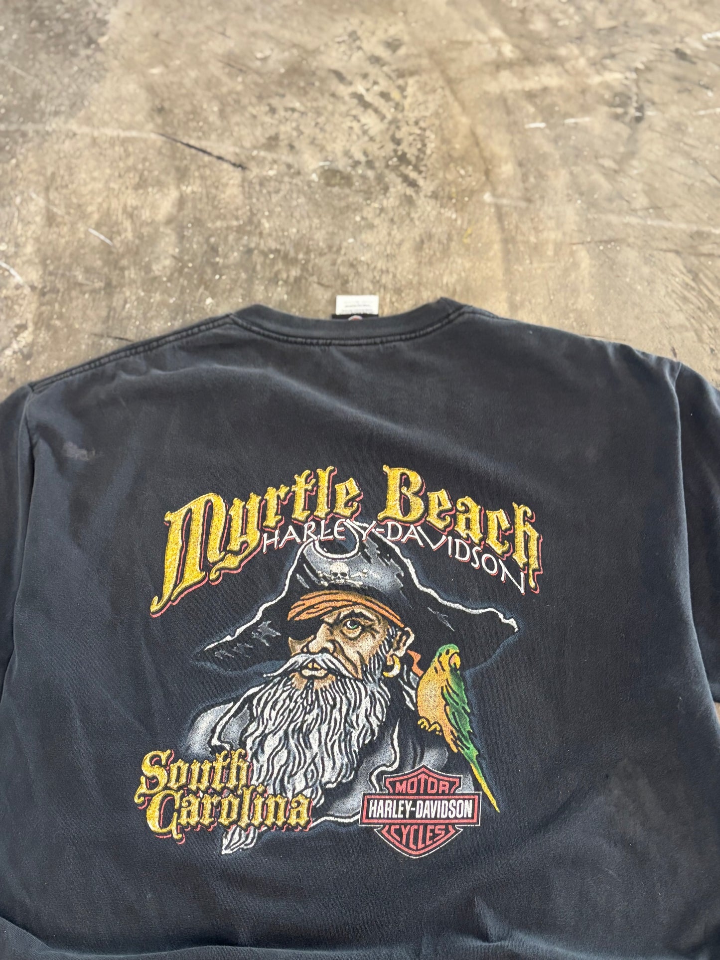 Vintage Harley Davidson Chrome Flame shirt size large