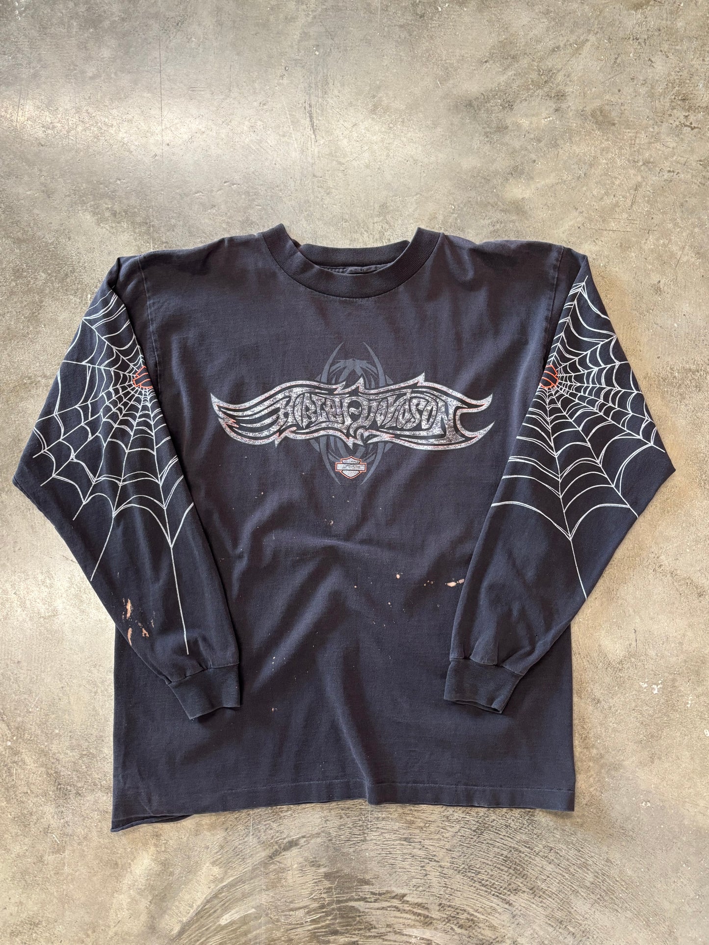 Vintage Harley Davidson spider web size large