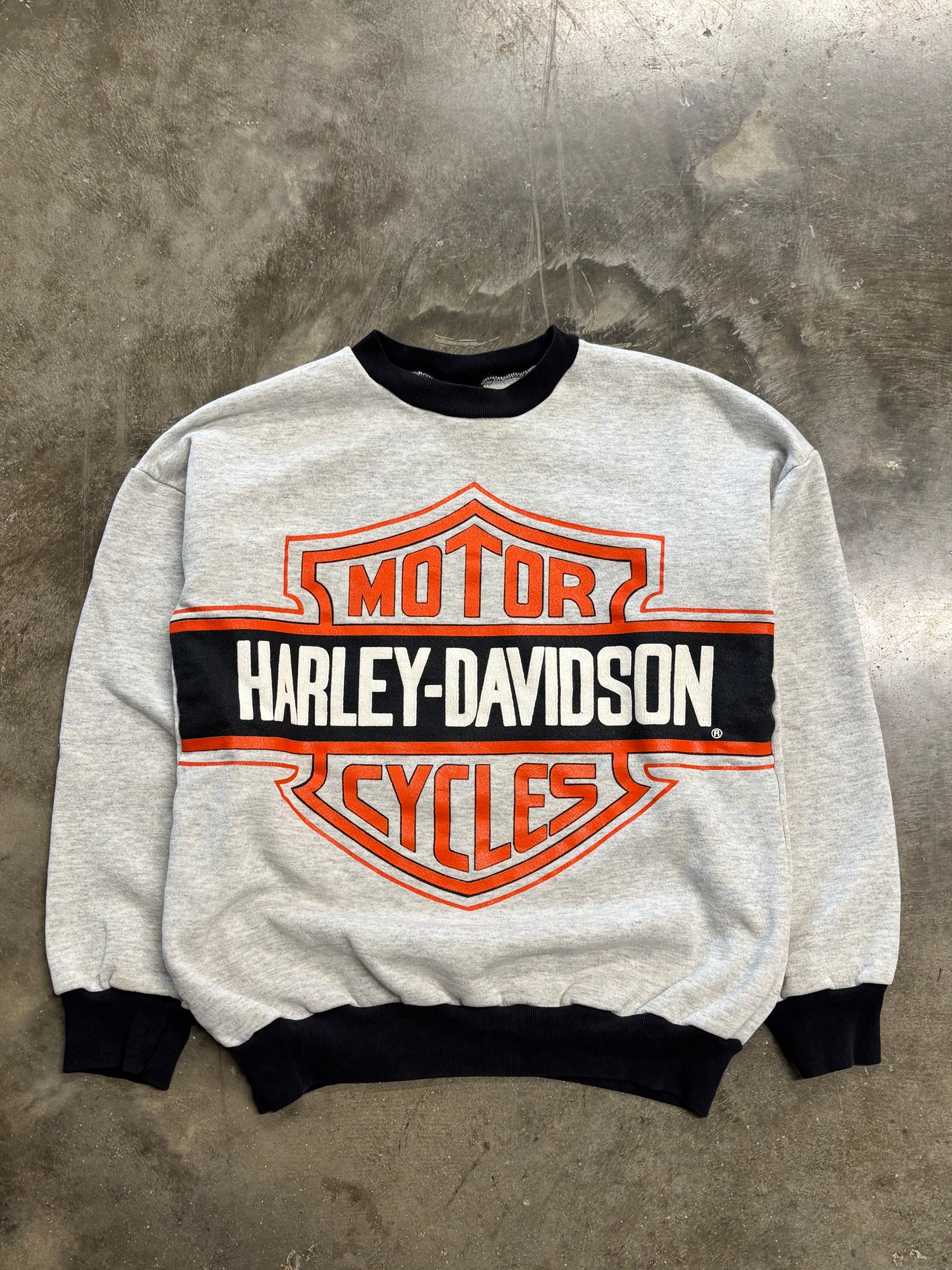 Vintage Harley Davidson Big Shield sweatshirt size large