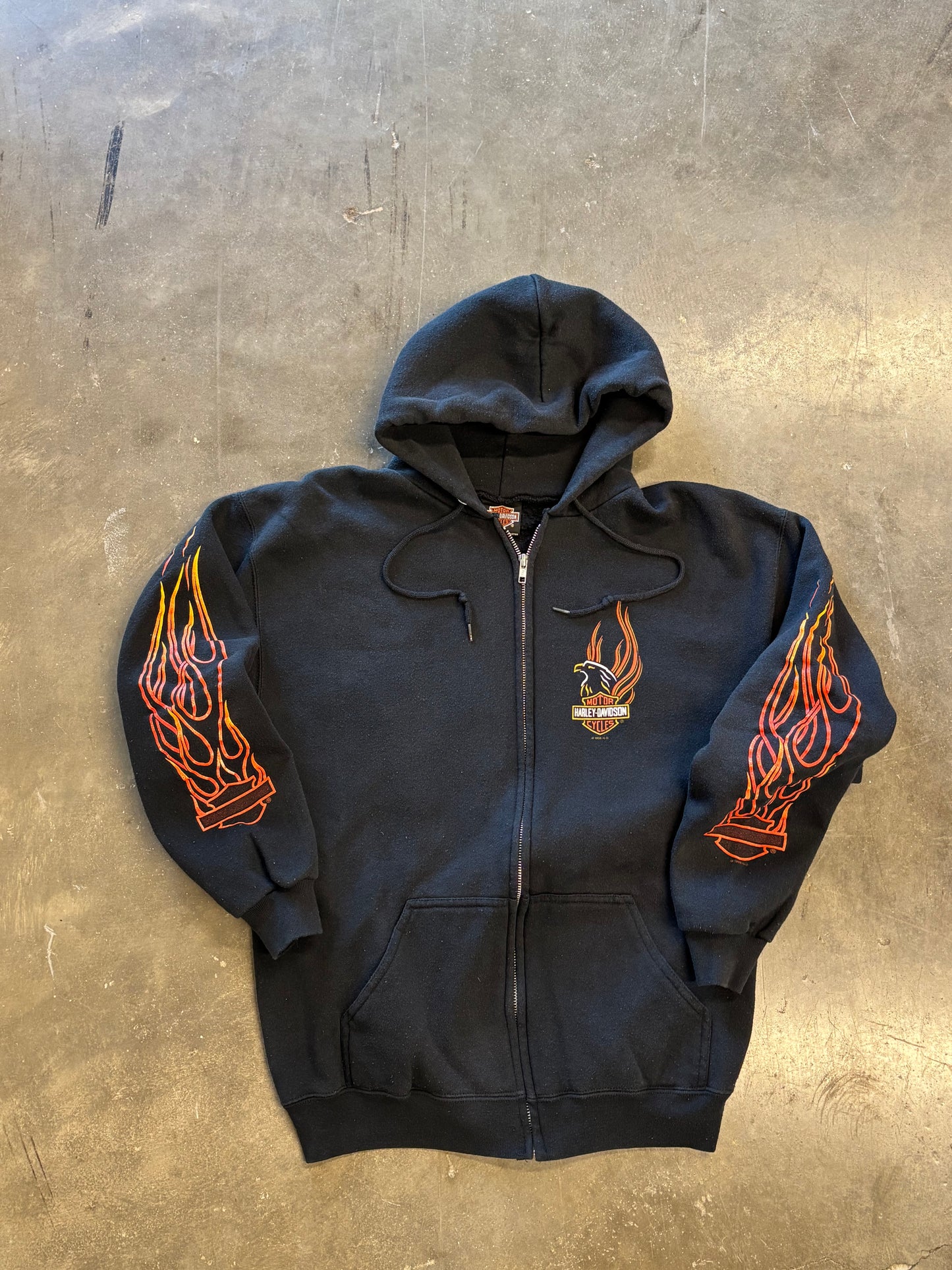 Vintage Harley Davidson Zip up hoodie size large
