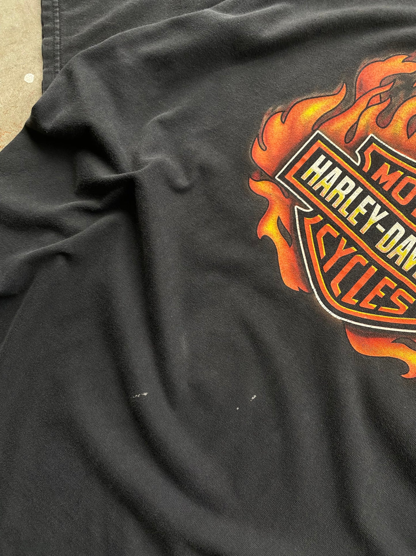 Vintage Harley Davidson Flame Ball shirt size XXL