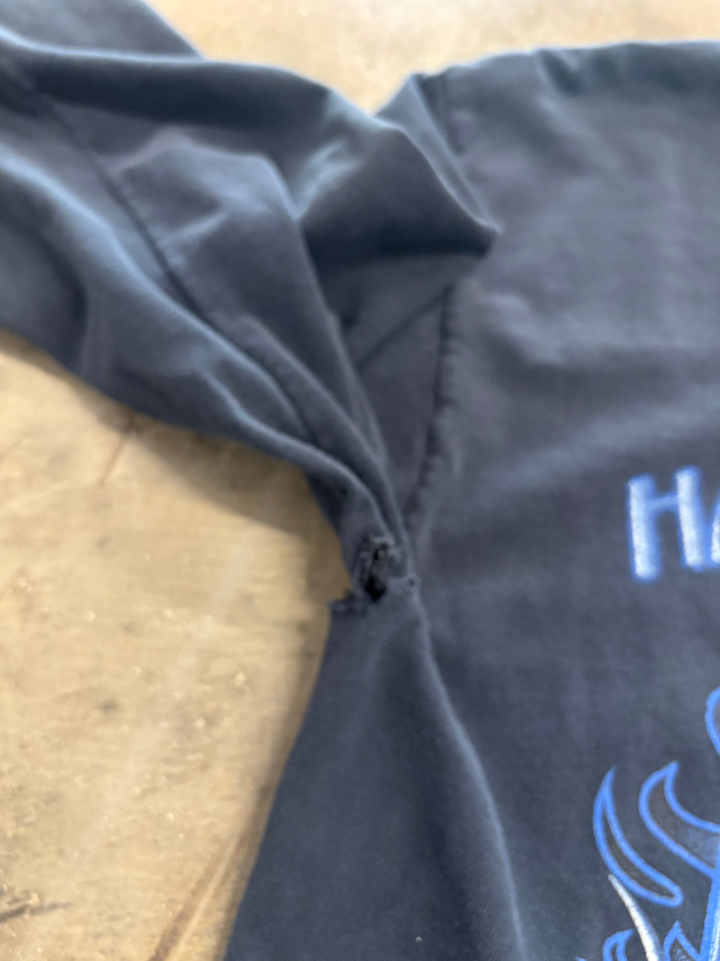 Vintage Harley Davidson Blue Flame long sleeve size medium