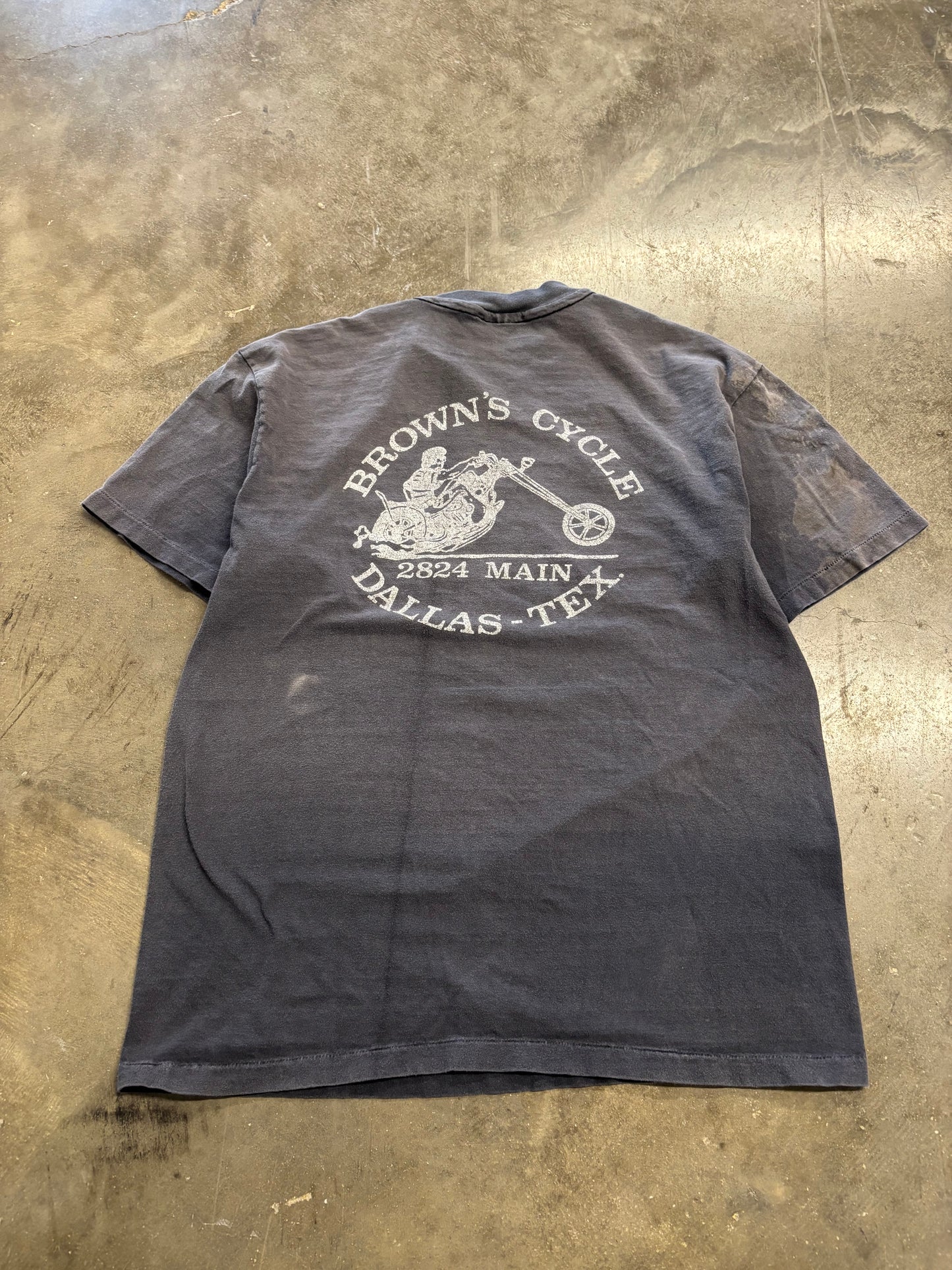 Vintage 80’s Smoked Out Milwaukee Iron shirt size XL