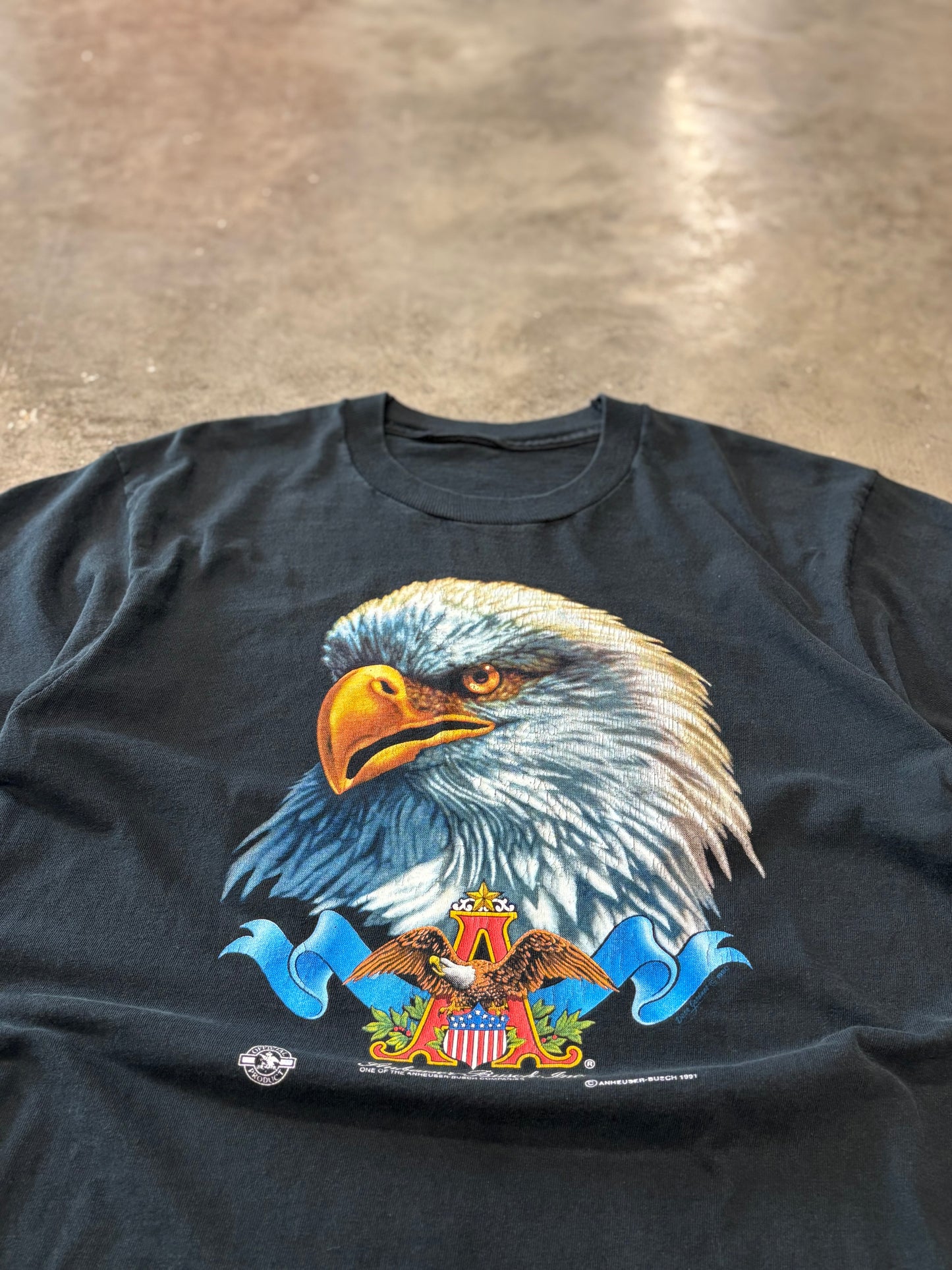 Vintage Aneheuser Busch Eagle shirt size large