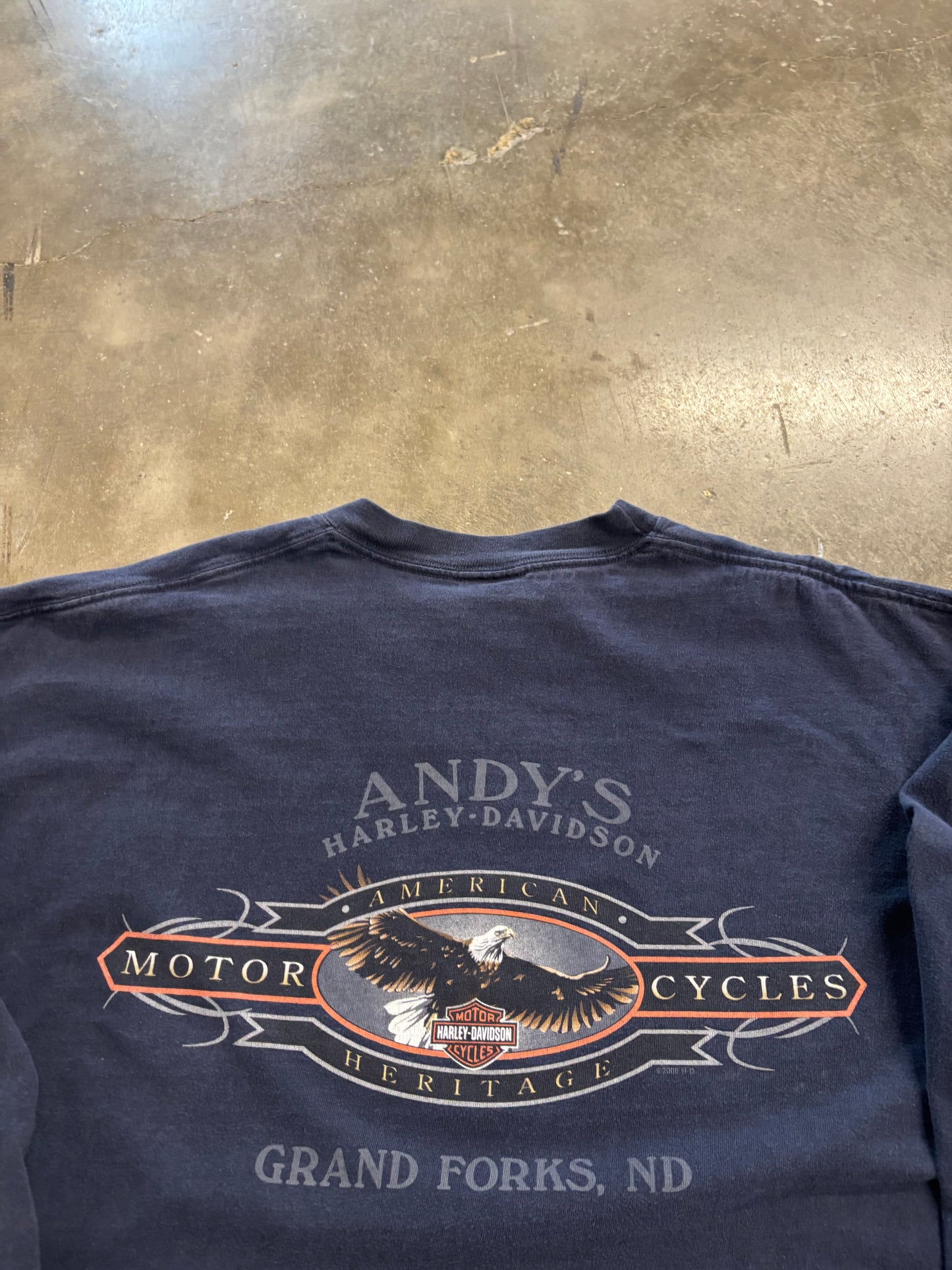 Harley Davidson Green Flame long sleeve xl