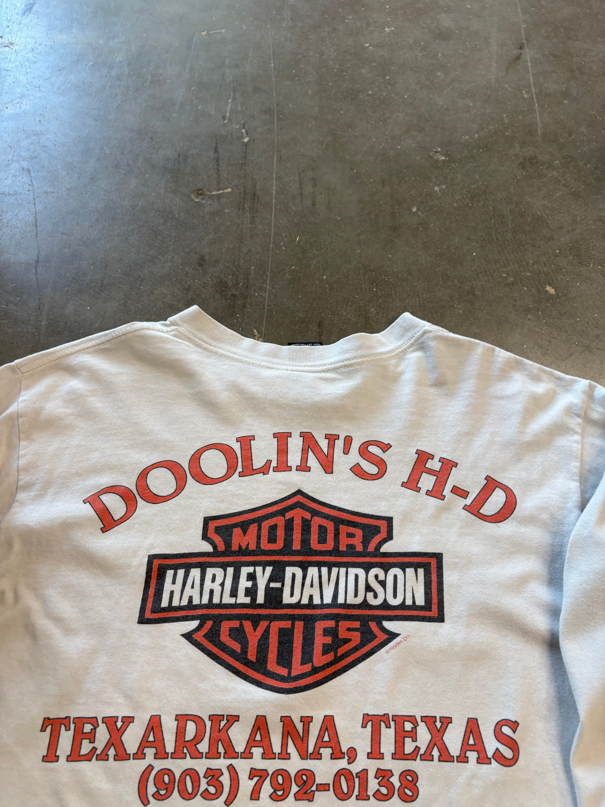 Vintage White Harley Davidson Eagle Longsleeve size large shirt