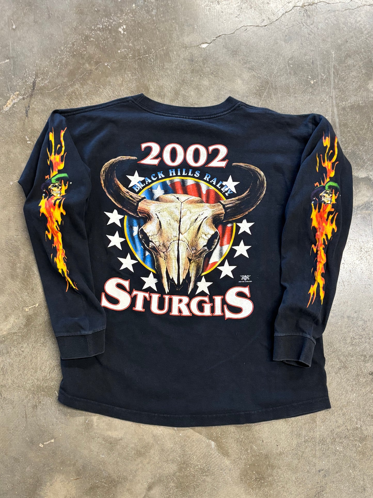 Vintage Jester flame long sleeve size large