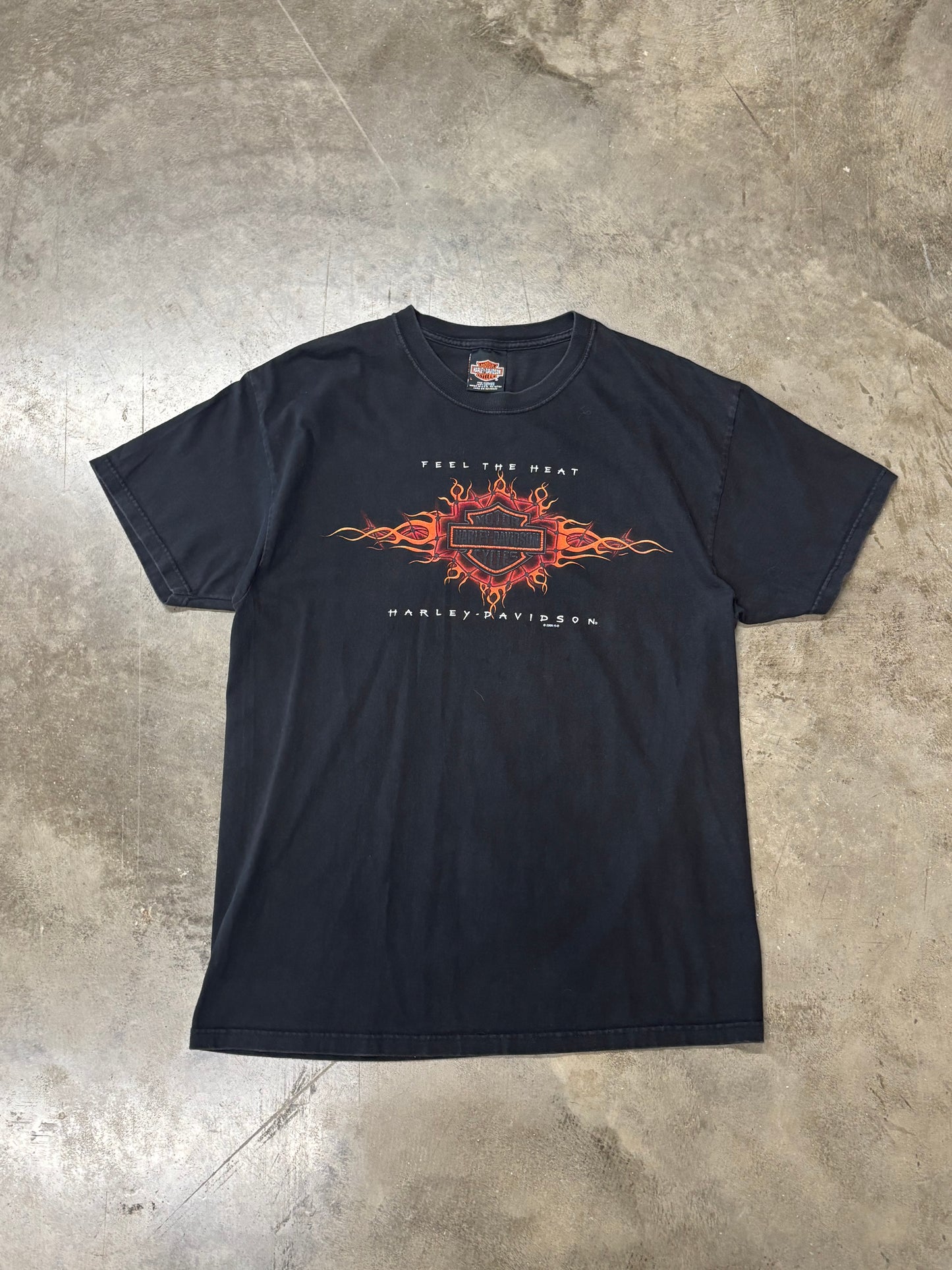 Vintage Harley Davidson feel the heat shirt size large