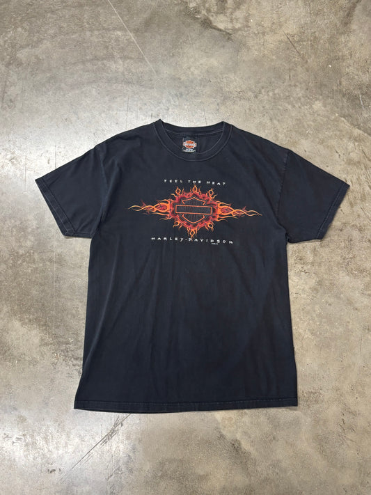 Vintage Harley Davidson feel the heat shirt size large