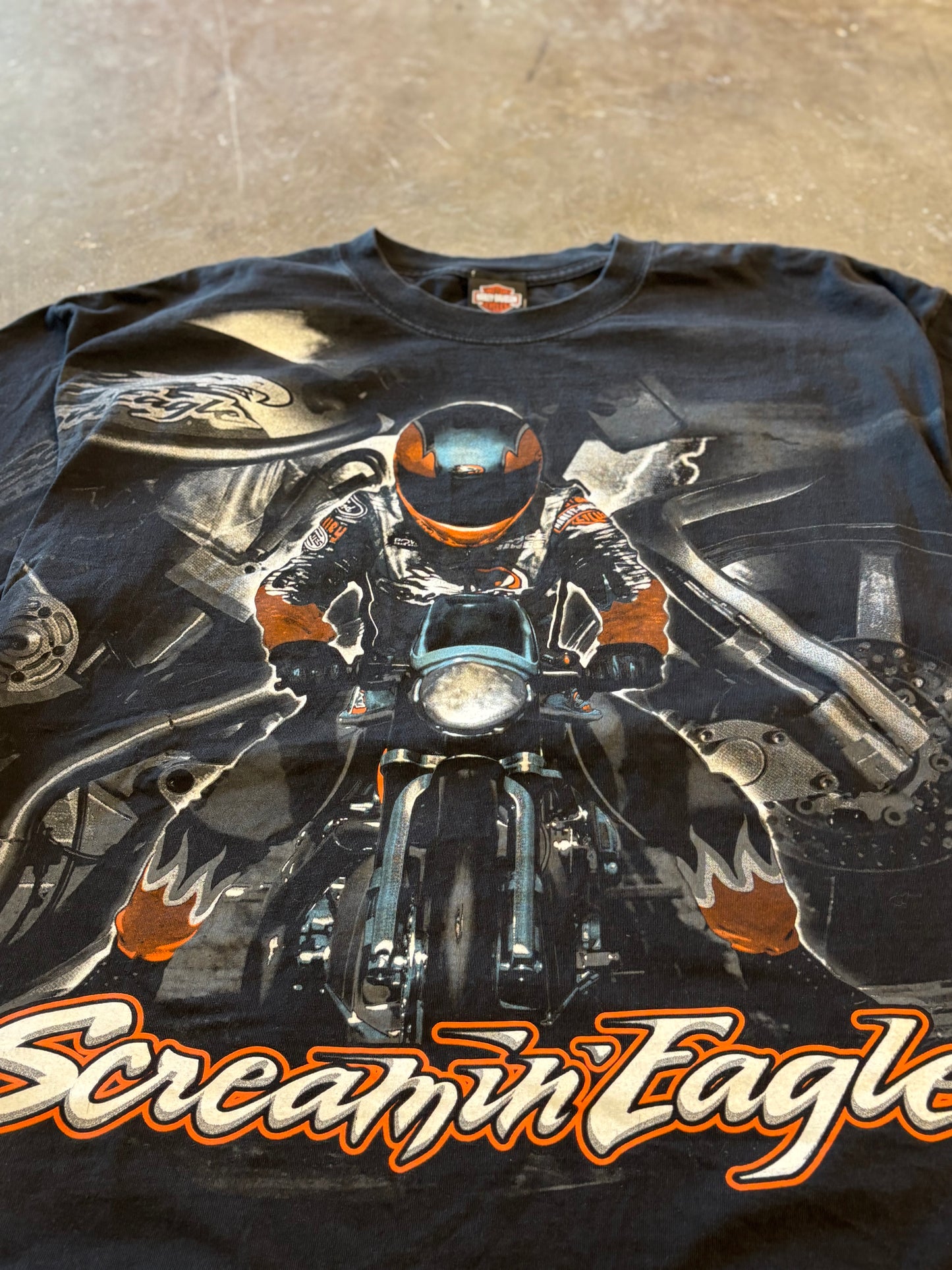 Vintage Harley Davidson Screamin Eagle AOP size xxl