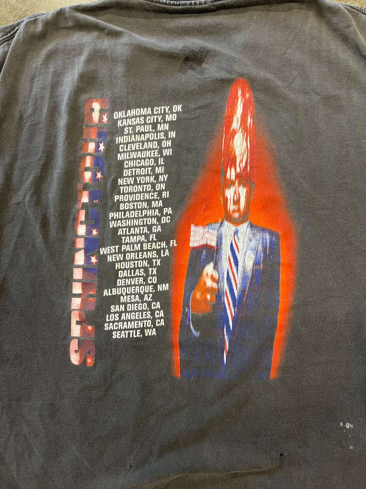 Vintage faded Ministry chopped band shirt size XXL