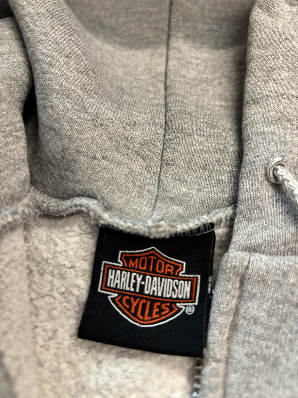 Vintage Harley Davidson flame zip up hoodie size medium