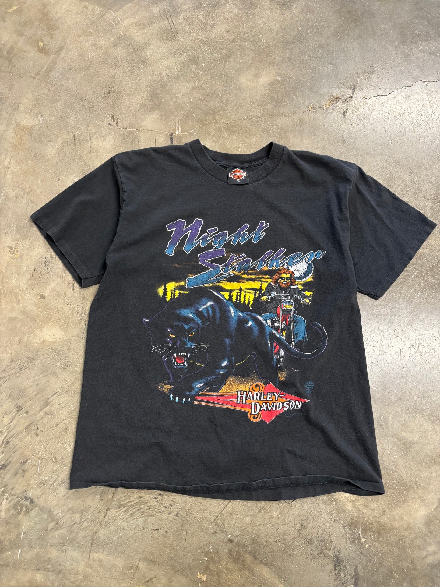 Vintage Harley Davidson night stalker shirt size extra large