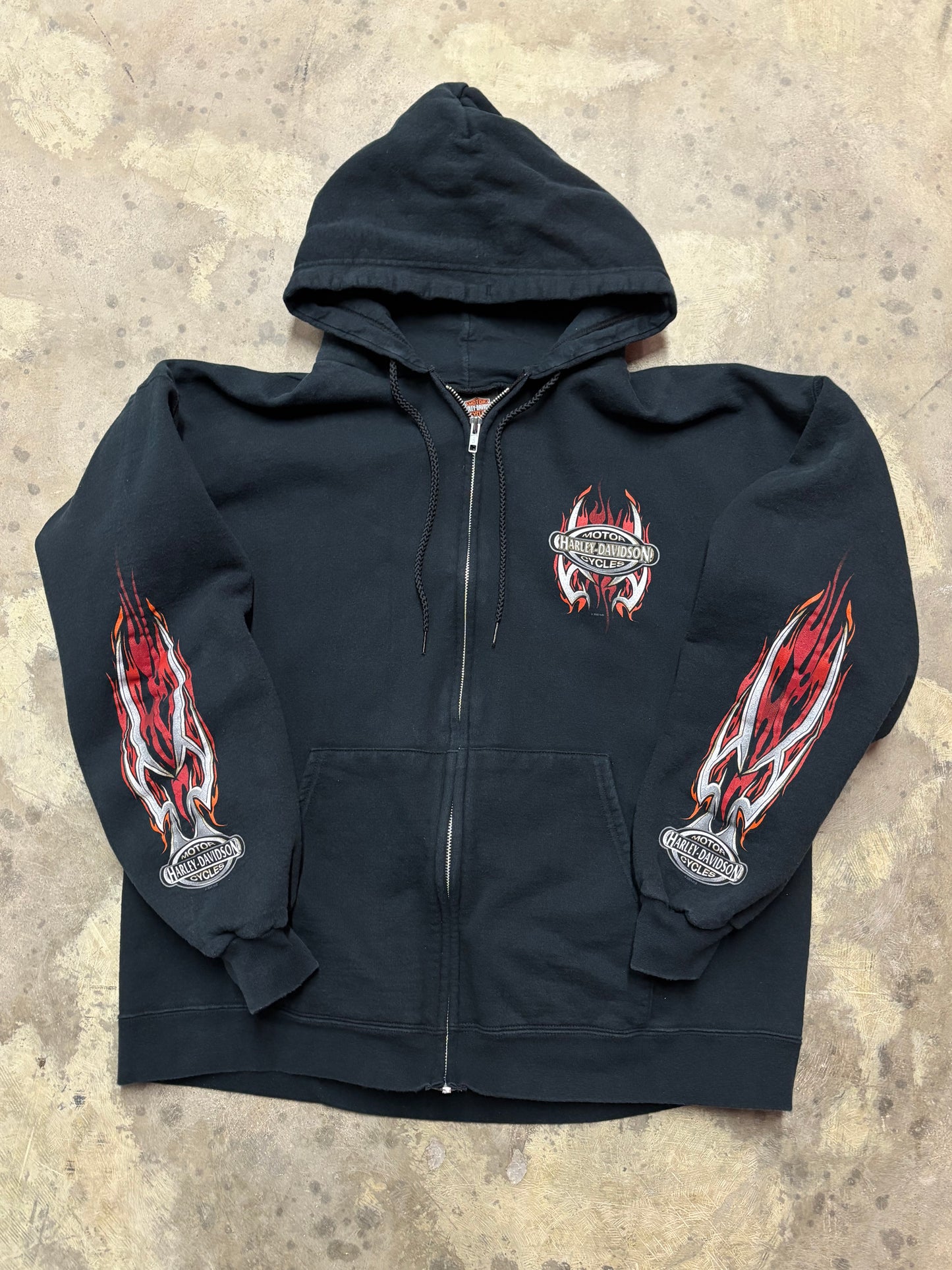 Vintage Harley Davidson Gargoyle zip up hoodie size large