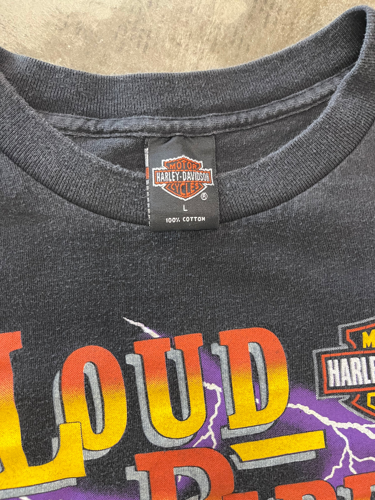 Vintage Harley Davidson loud pipes save lives shirt size large