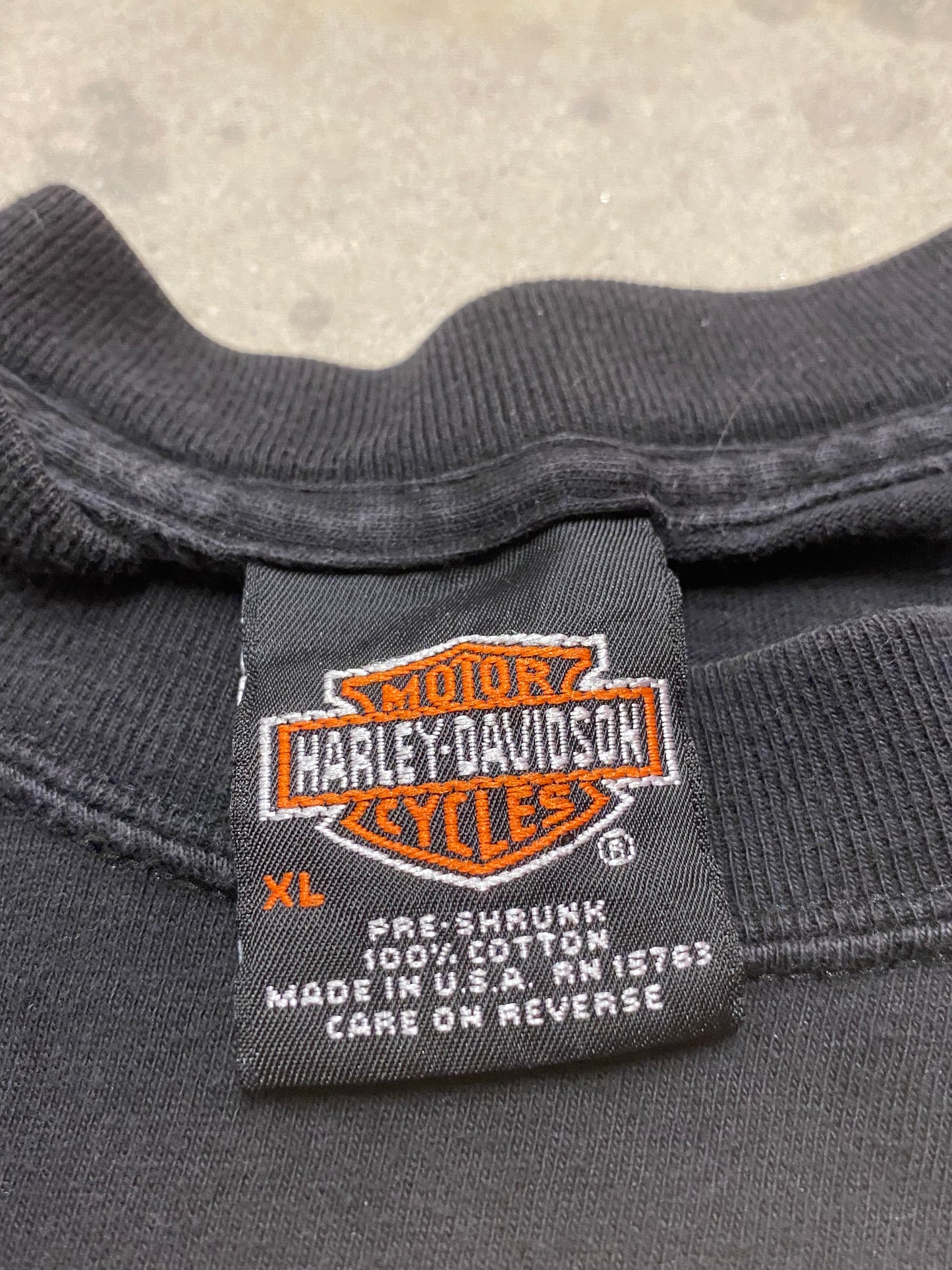 Vintage Flaming Eagle Harley Davidson Long sleeve size extra large