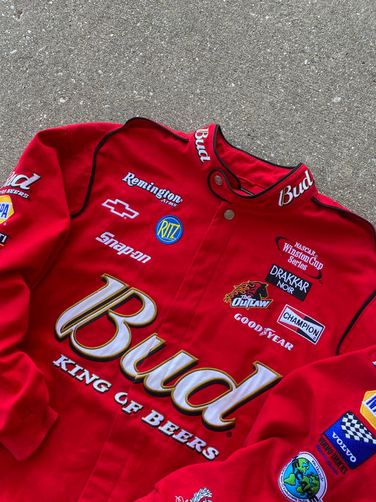 Vintage Budweiser Nascar Jacket Size XL