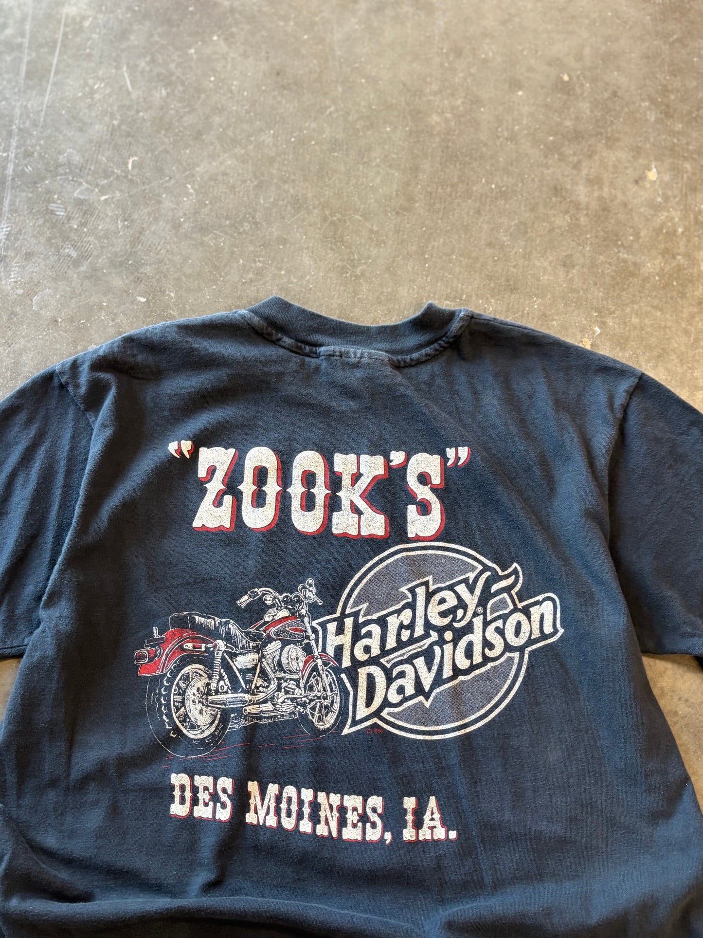 Vintage Harley Davidson Killer on the beach shirt size large