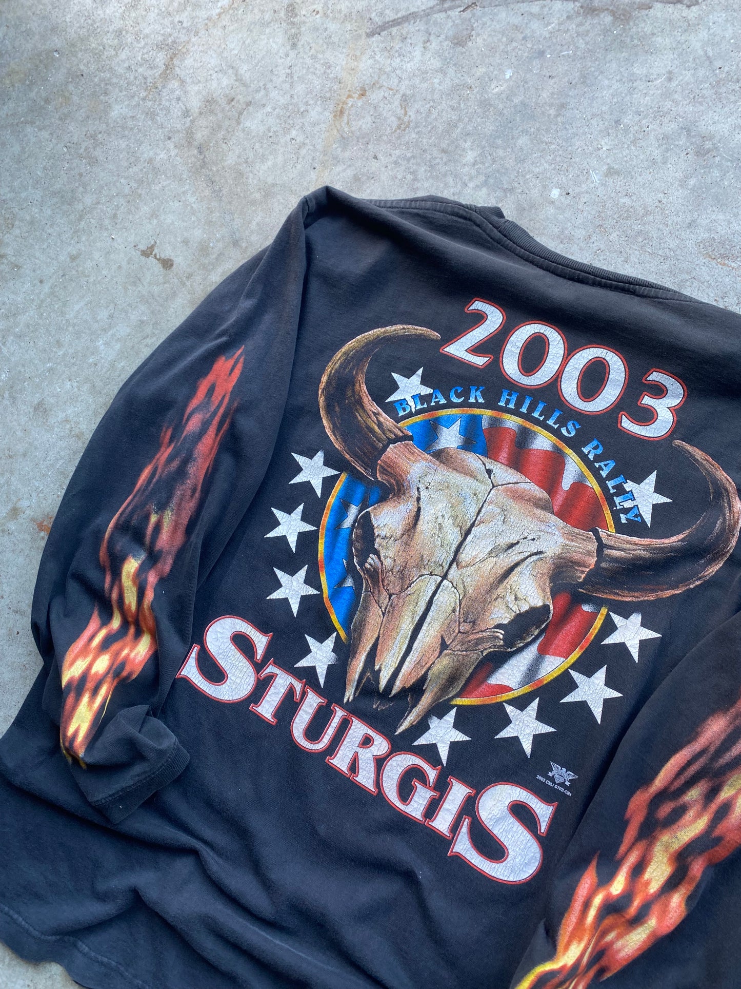 Vintage Sturgis Biker long sleeve shirt tagged xl fits large