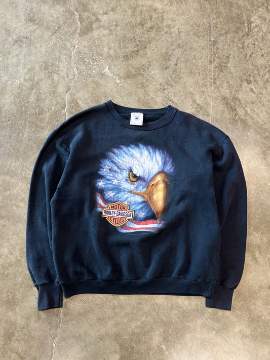 Vintage Harley Davidson 3d emblem Sweatshirt size xl