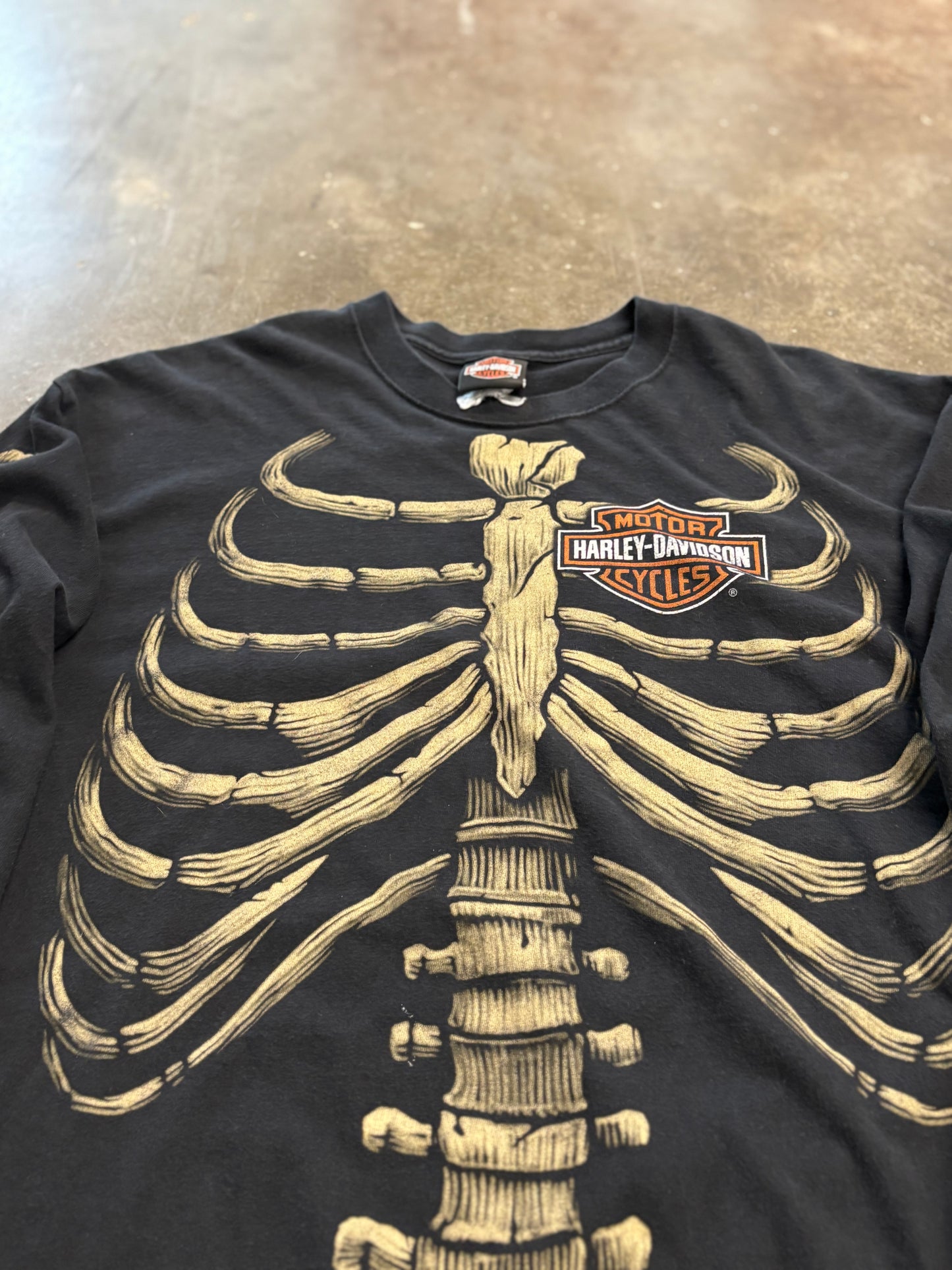 HARLEY Davidson skeleton long sleeve size xl
