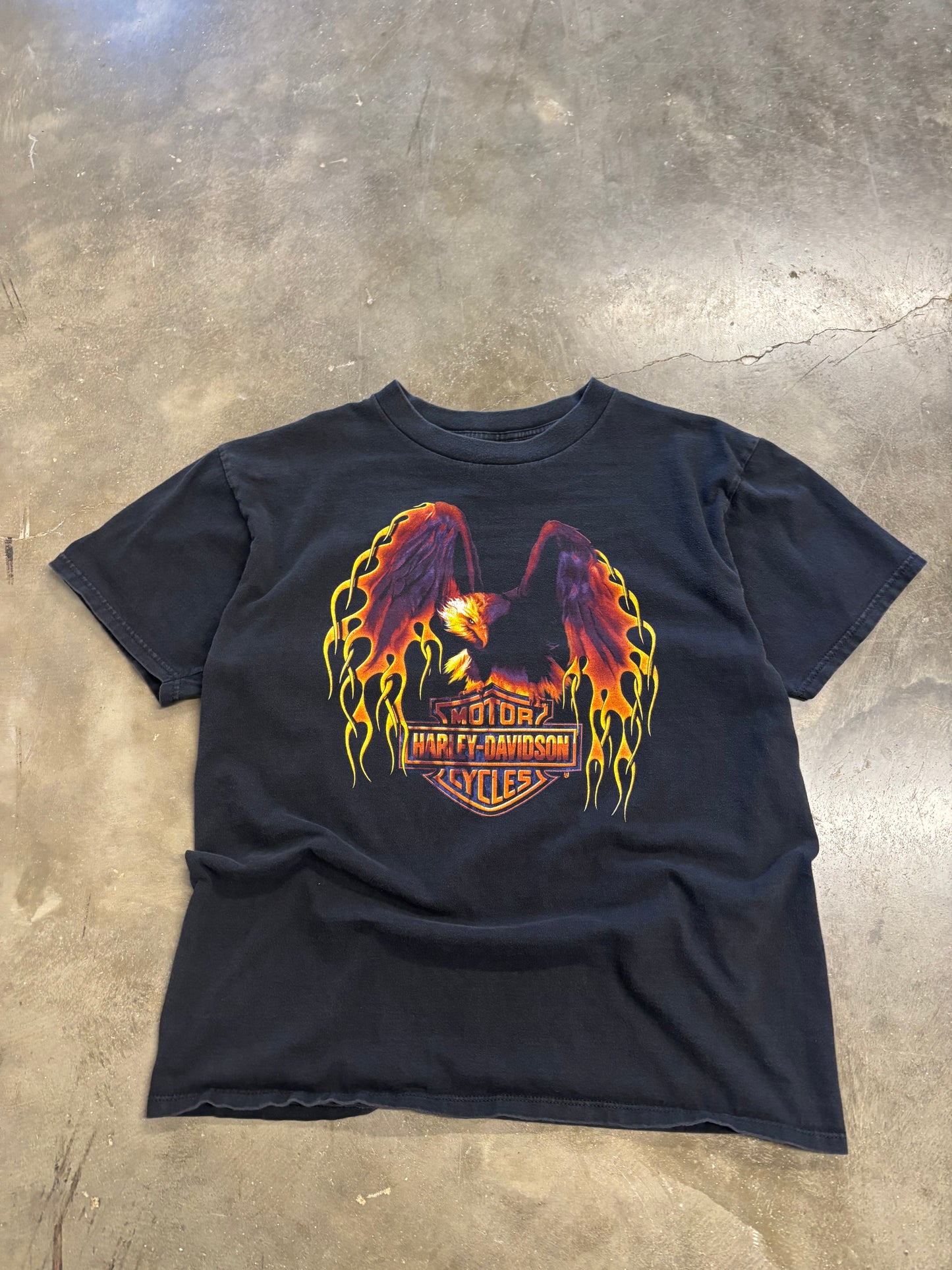 Vintage Harley Davidson Flaming Eagle shirt size extra large