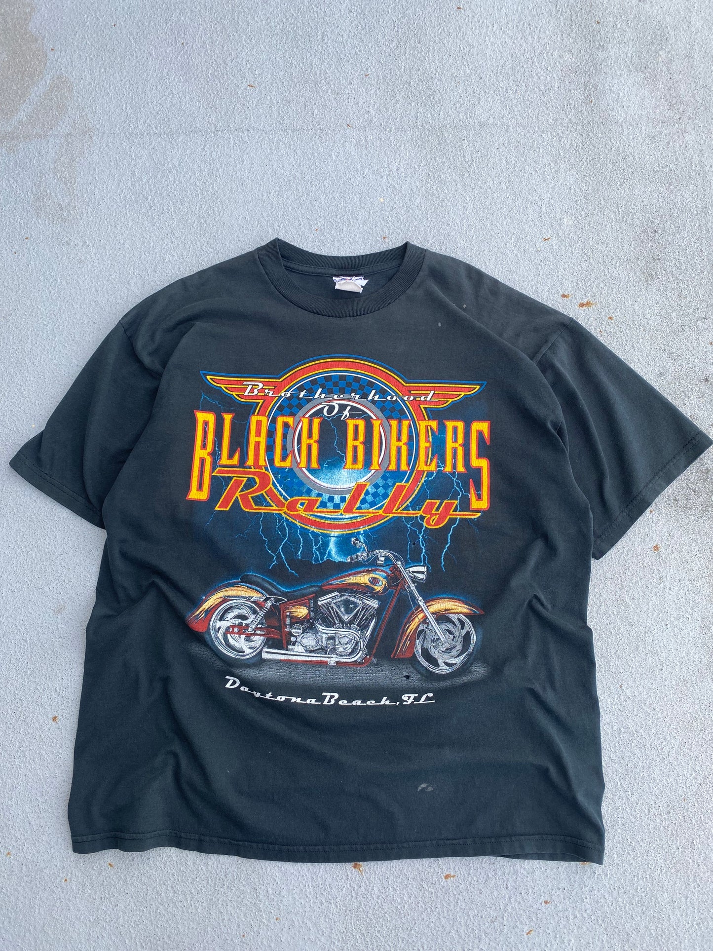 Vintage Brotherhood of Black Bikers shirt Size XL