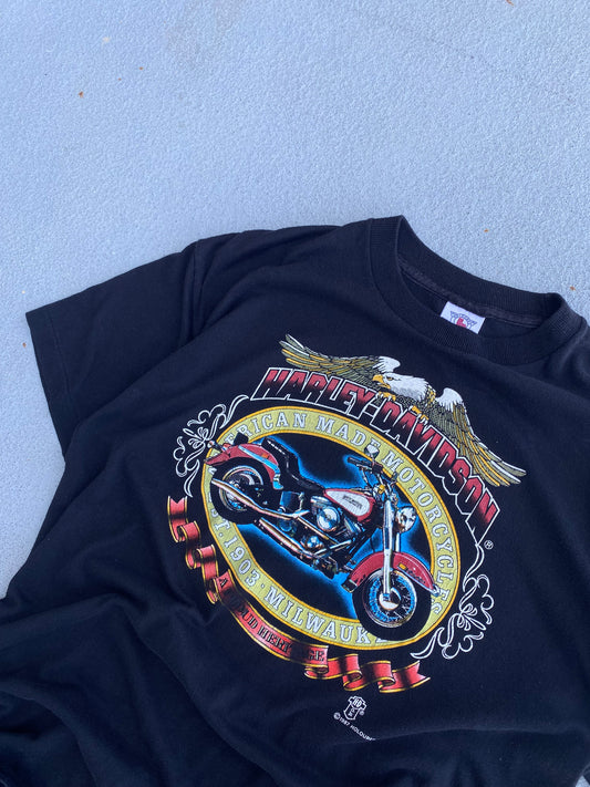 Vintage 80’s Harley Davidson American Made Motorcycles Size Large