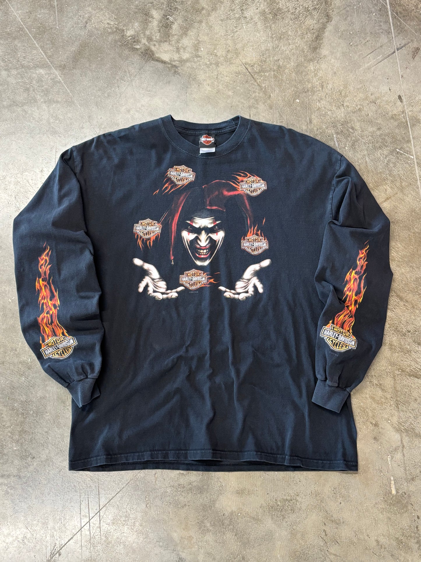 Vintage Harley Davidson jester long sleeve size xxl