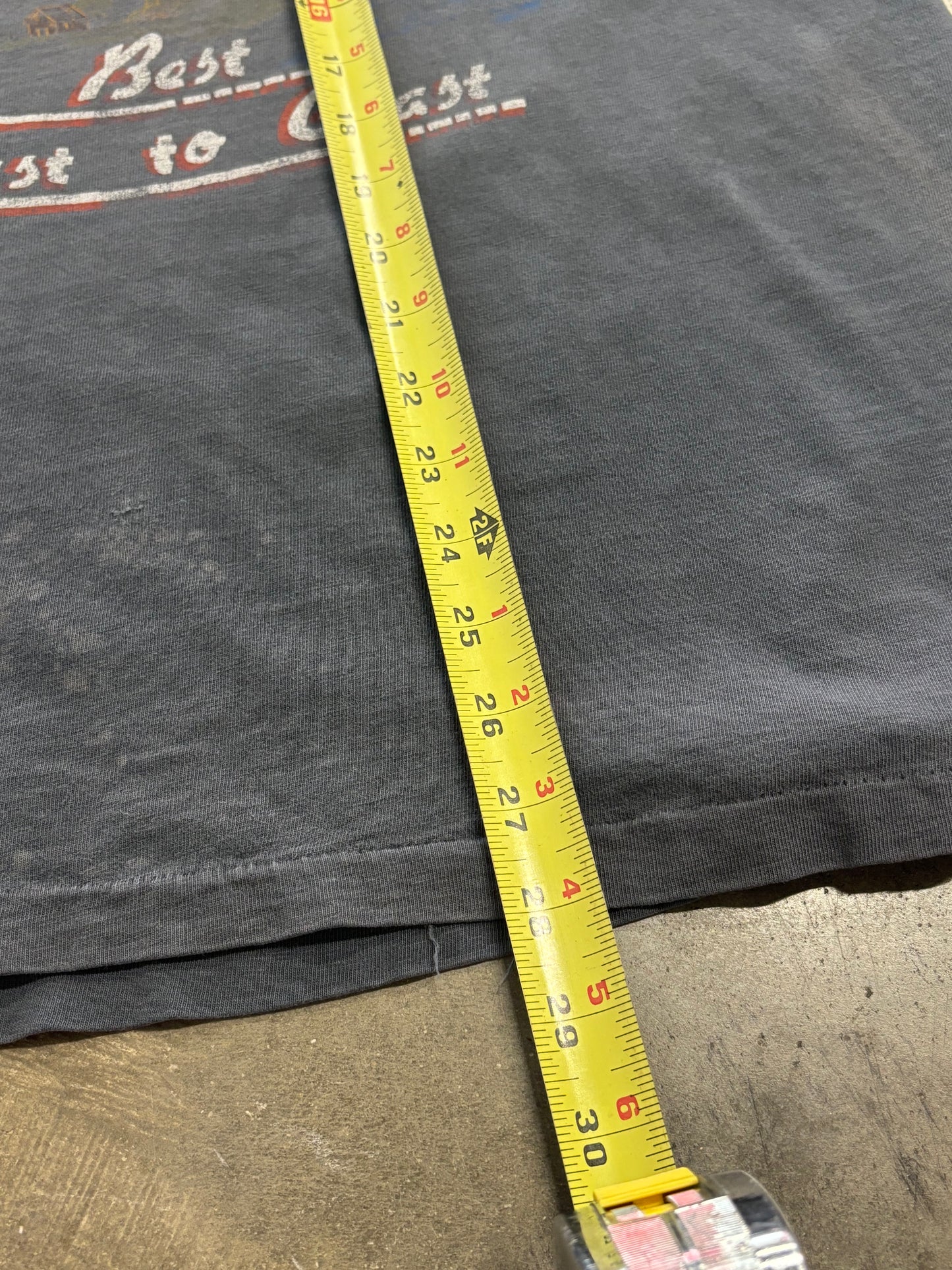 Vintage Sun Faded Harley Davidson Coast to coast 80’s shirt size xl