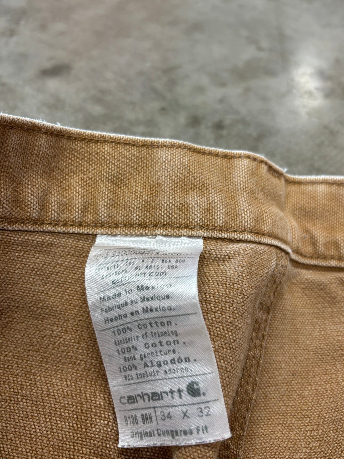 Tan carhartt double knees